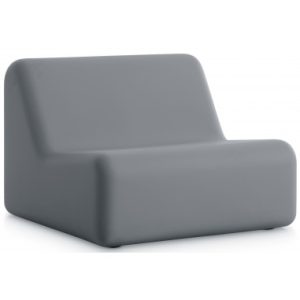 Diabla loungestol i genanvendt polyurethan 80 x 80 cm - Antracit