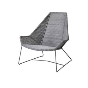 Cane-Line Breeze highback havestol - lysegrå