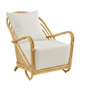 Sika Design Charlottenborg lænestol - Natural - inkl. hynde i B450 White