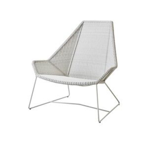 Cane-Line Breeze highback havestol - hvid/grå